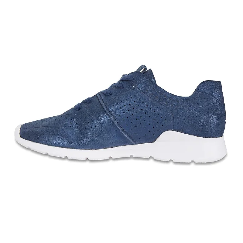 Bolt Sneaker in Navy Suede