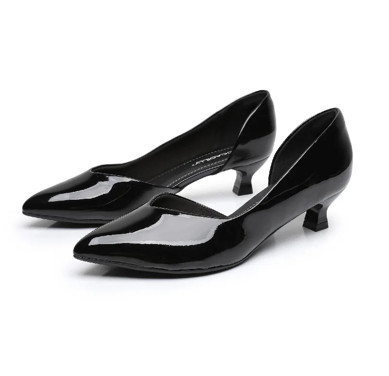 Purr-fect Elegance Pumps - Black Patent (740.019)