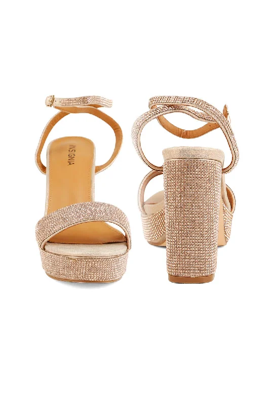 Party Wear Sandal I23459-Peach