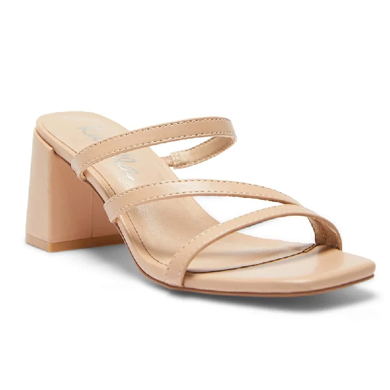 Geisha Heel in Nude Smooth