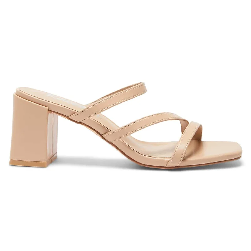 Geisha Heel in Nude Smooth