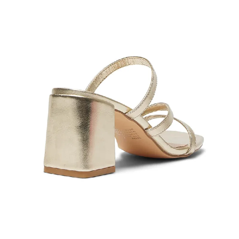 Geisha Heel in Soft Gold Smooth