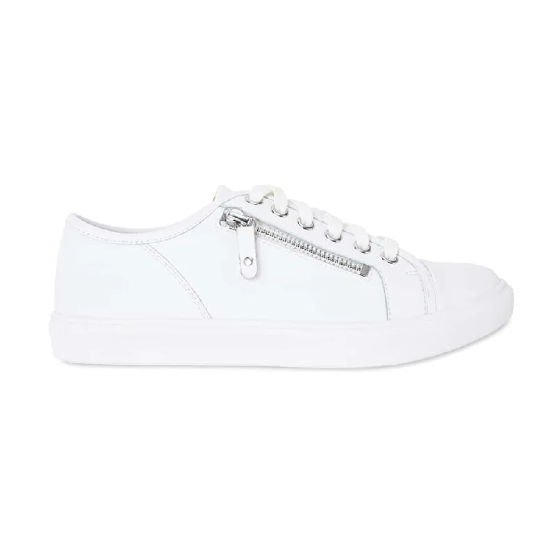 Hawk Sneaker in White Leather