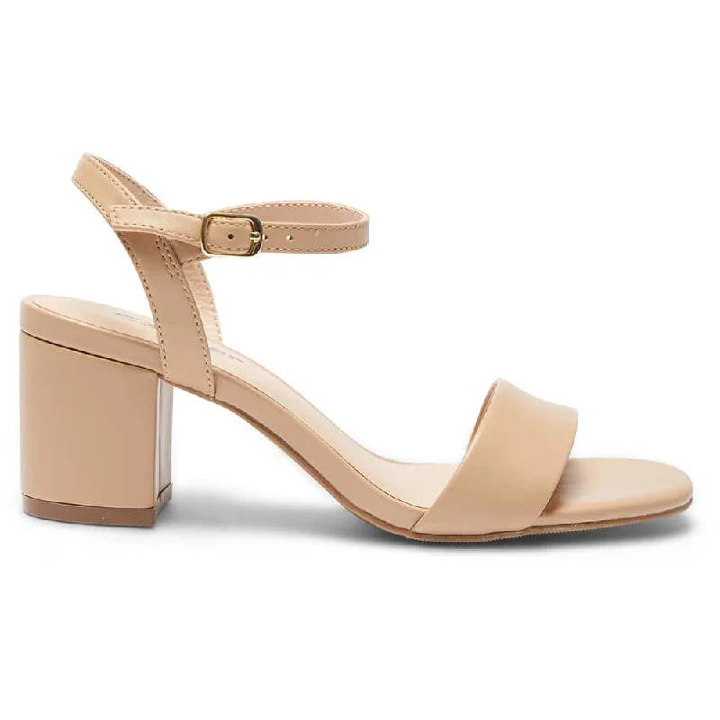 Heather Heel in Nude Leather