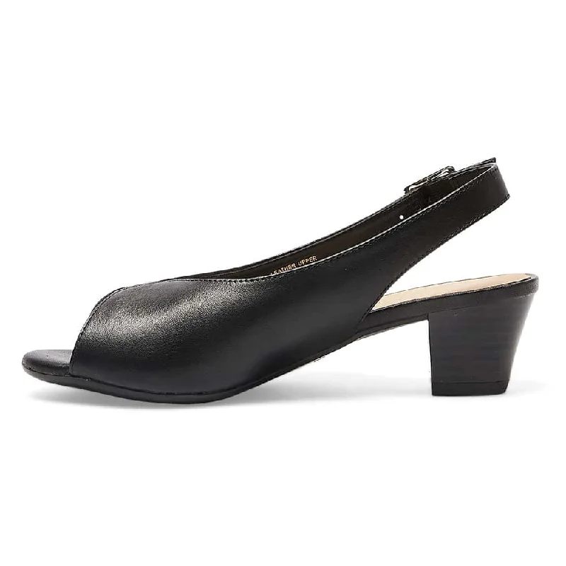 Hilda Heel in Black Leather