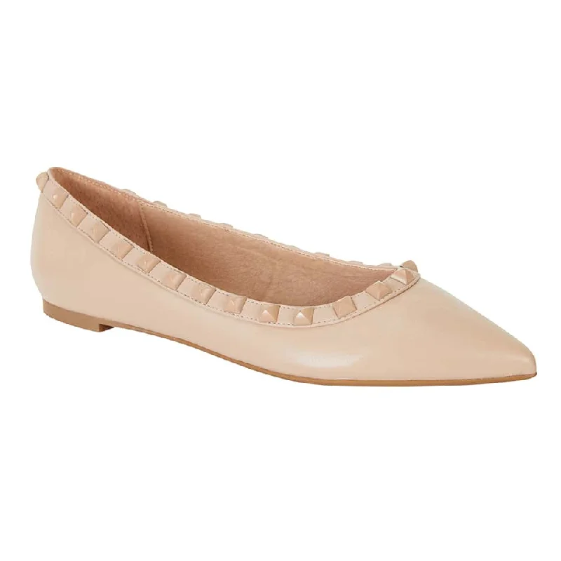 Iggy Flat in Nude And Matte Leather