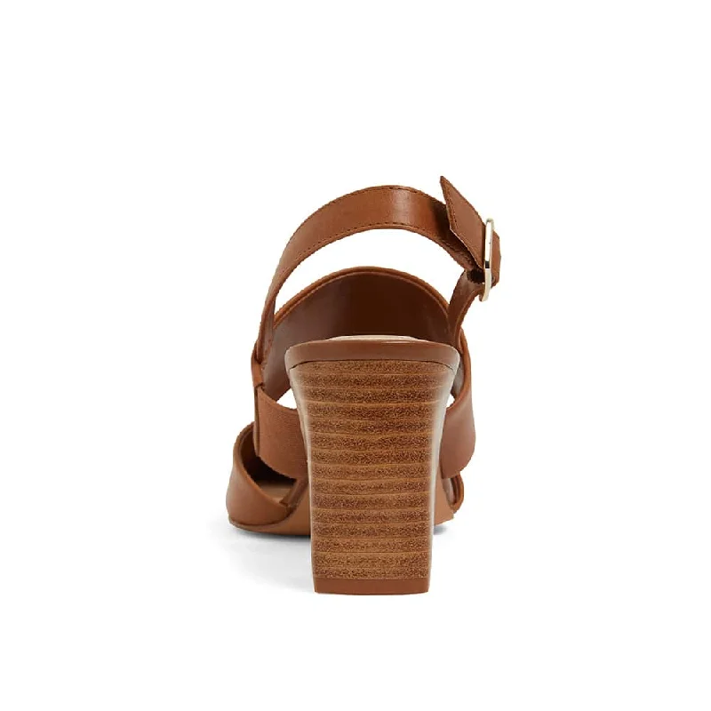 Kitson Heel in Cognac Leather