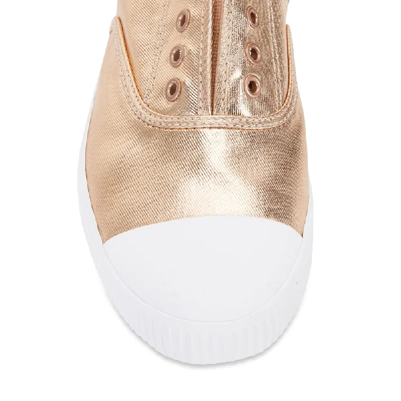 Lacey Sneaker in Rose Gold Canvas