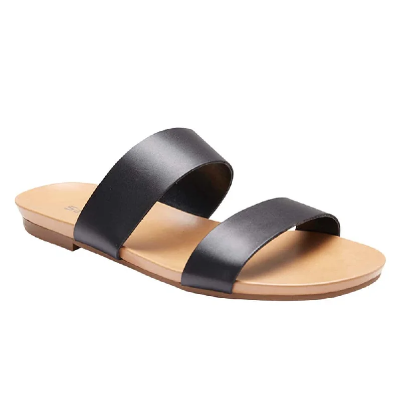 Malibu Sandal in Black Leather