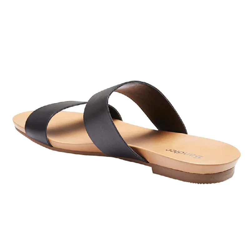 Malibu Sandal in Black Leather