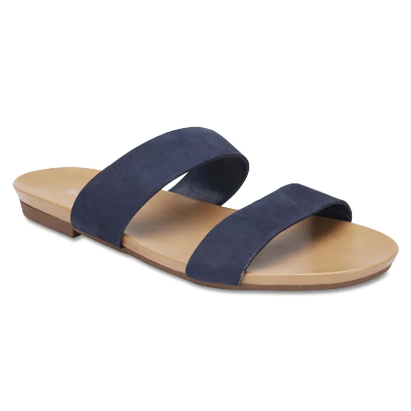 Malibu Sandal in Navy Leather