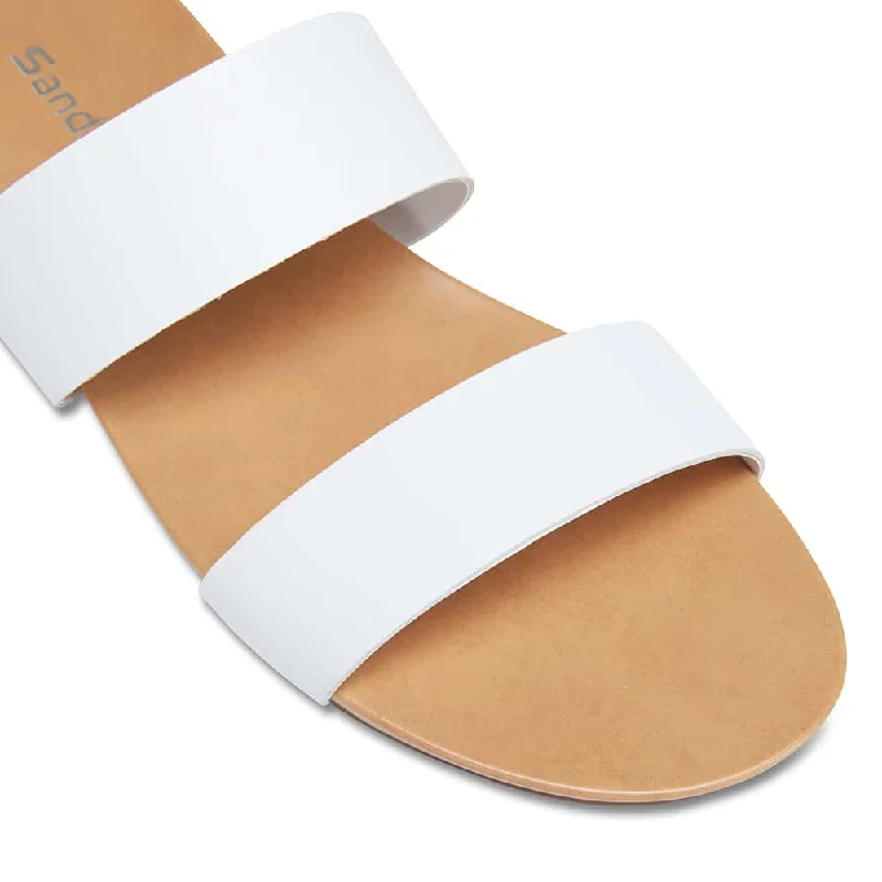 Malibu Sandal in White Leather