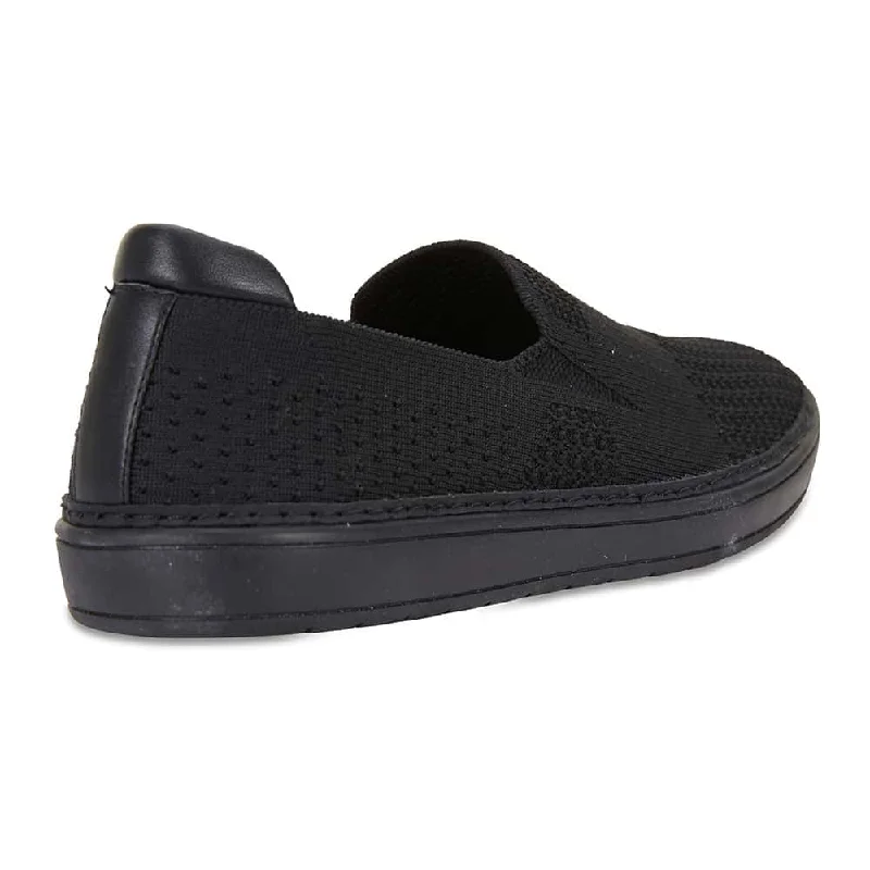 Onyx Loafer in Black On Black Fabric