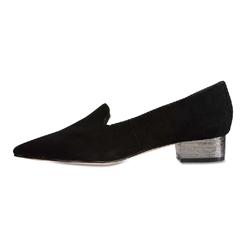 Rhapsody Loafer in Black Suede