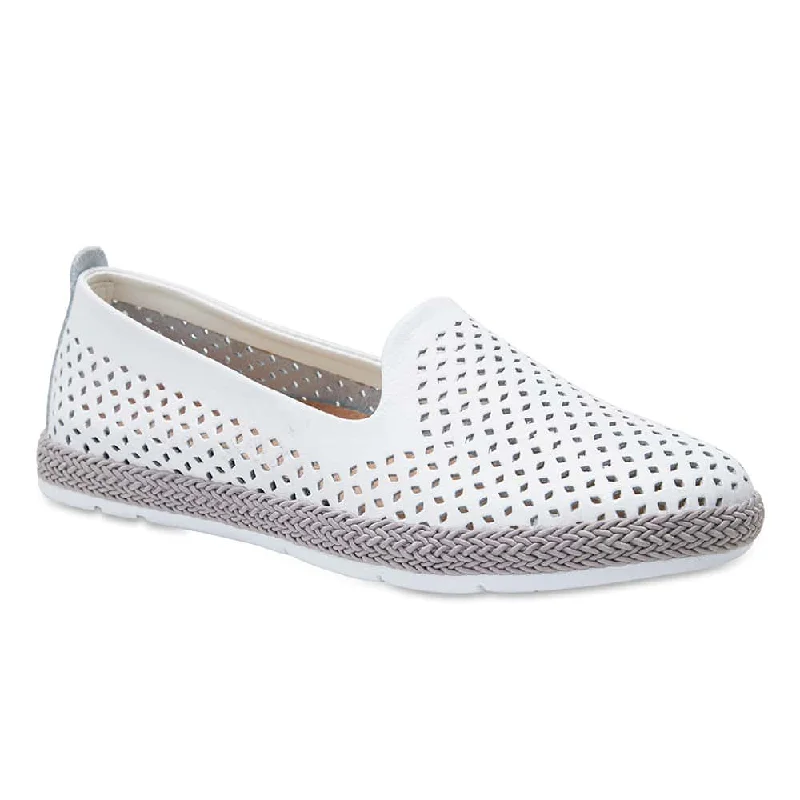 Ricky Loafer in White Leather