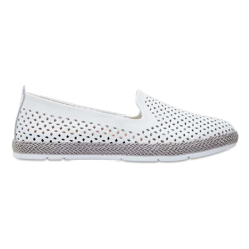 Ricky Loafer in White Leather