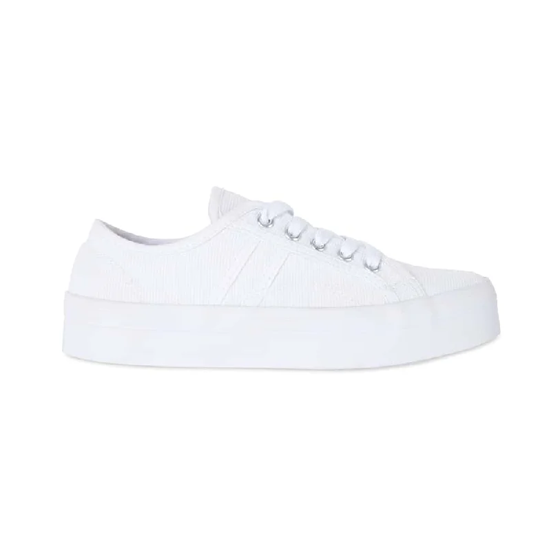 Scott Sneaker in White Canvas