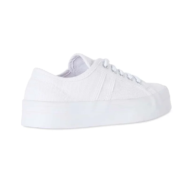 Scott Sneaker in White Canvas