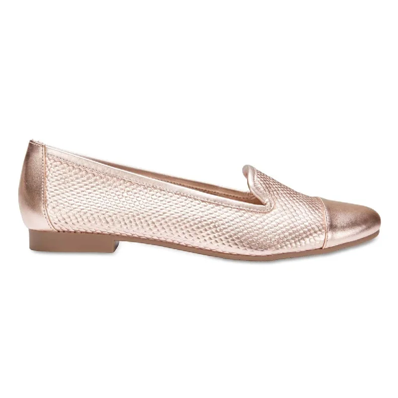 Tamara Loafer in Rose Gold Leather