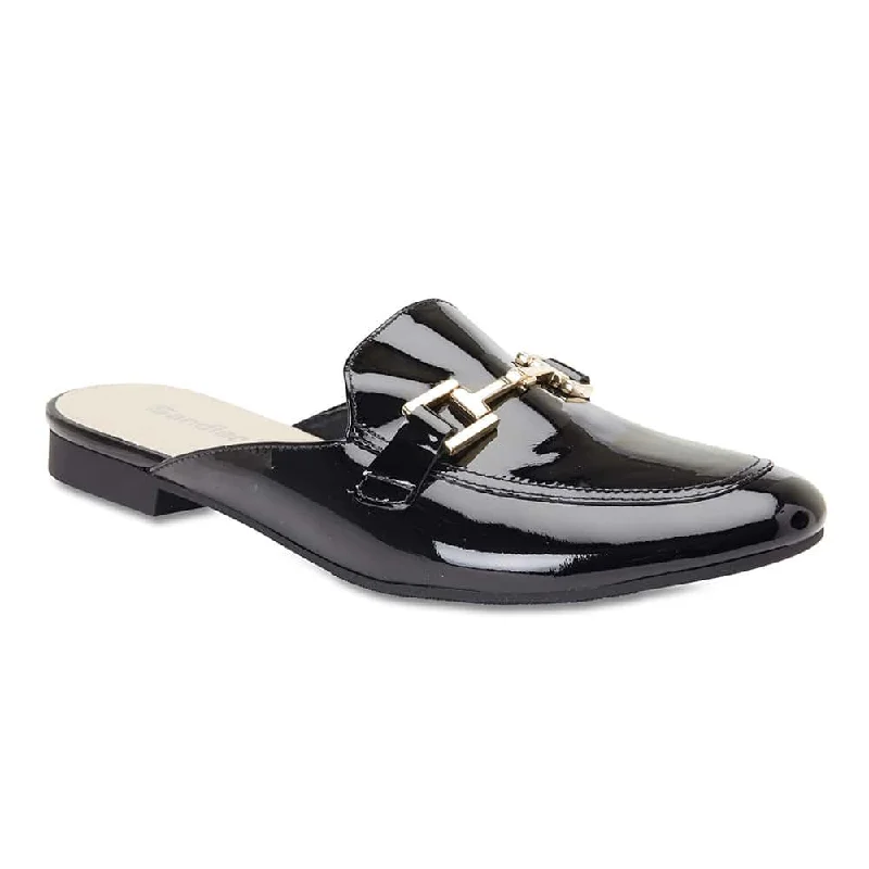 Titan Slide in Black Patent