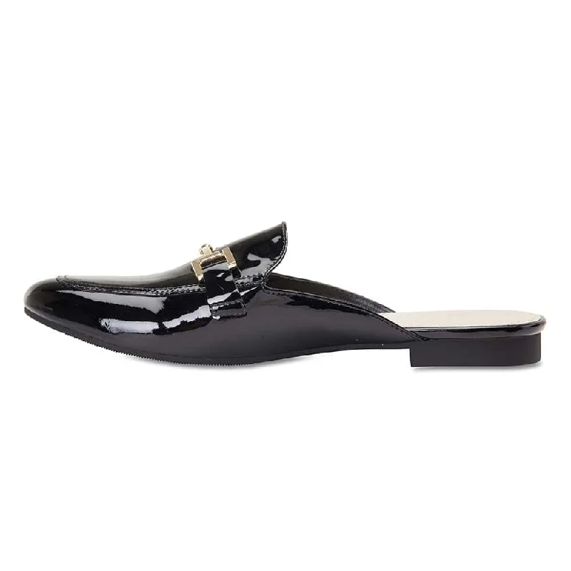 Titan Slide in Black Patent