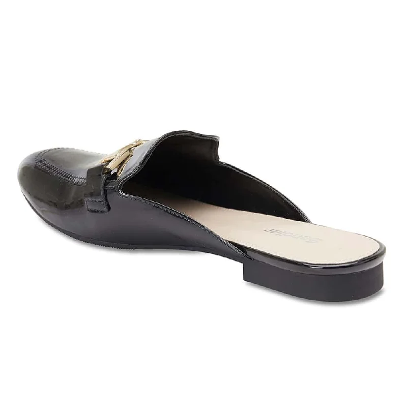 Titan Slide in Black Patent