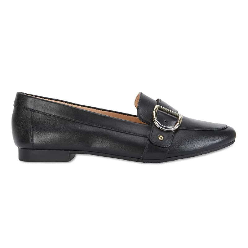 Tyson Loafer in Black Leather