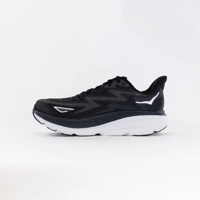 Hoka Clifton 9 (Women's) - Black/White