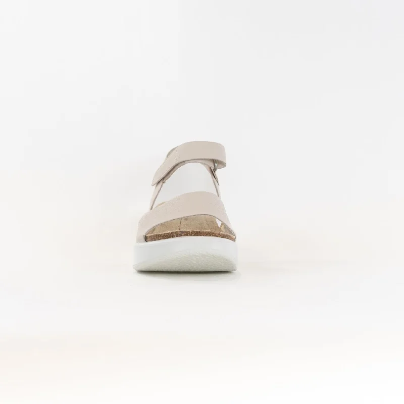 ECCO Flowt Wedge Cork Sandal (Women's) - Limestone