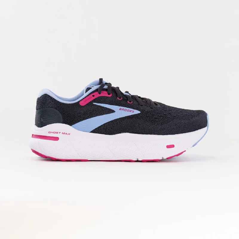 Brooks Ghost Max (Women's) - Ebony/Open Air/Lilac Rose