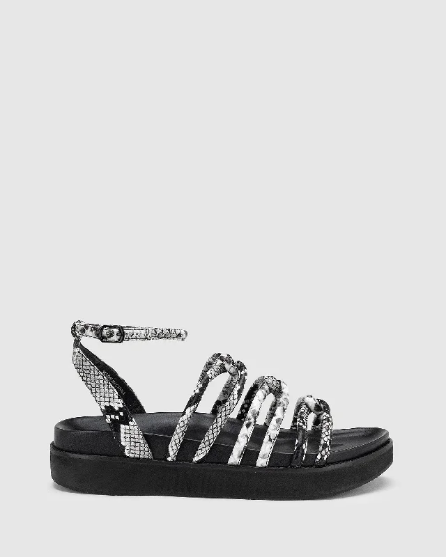 Coast Sandal - Black Snake