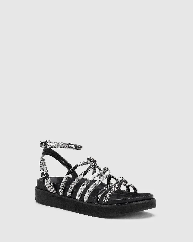 Coast Sandal - Black Snake