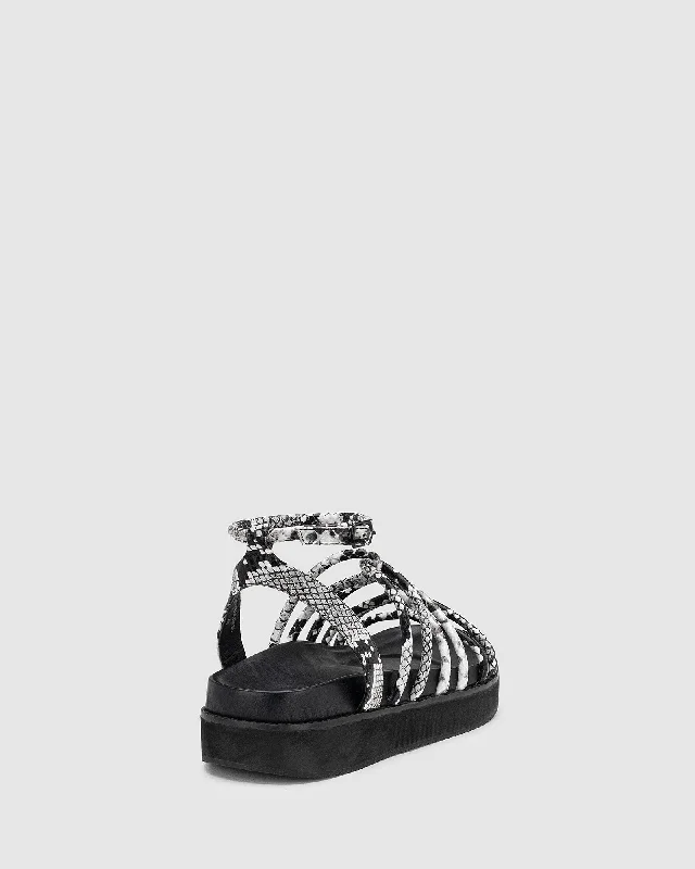 Coast Sandal - Black Snake