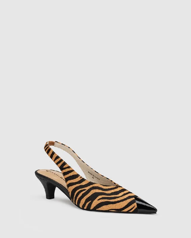 Cosmopolitan Heel - Natural Stripe