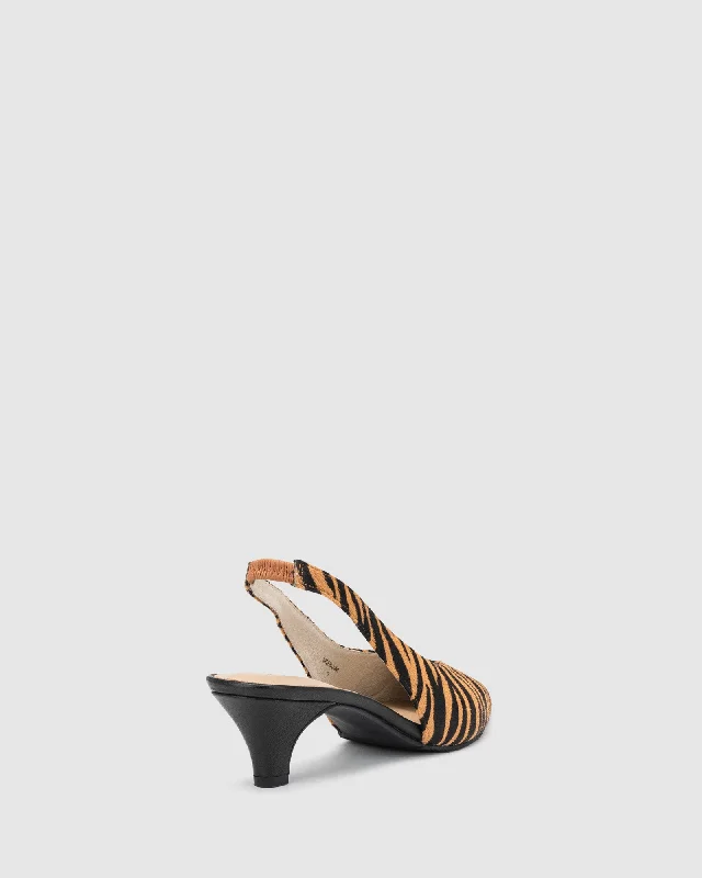 Cosmopolitan Heel - Natural Stripe