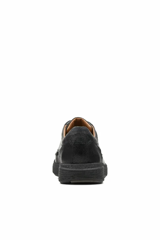 Clarks Un Abode Ease in black leather Extra Wide