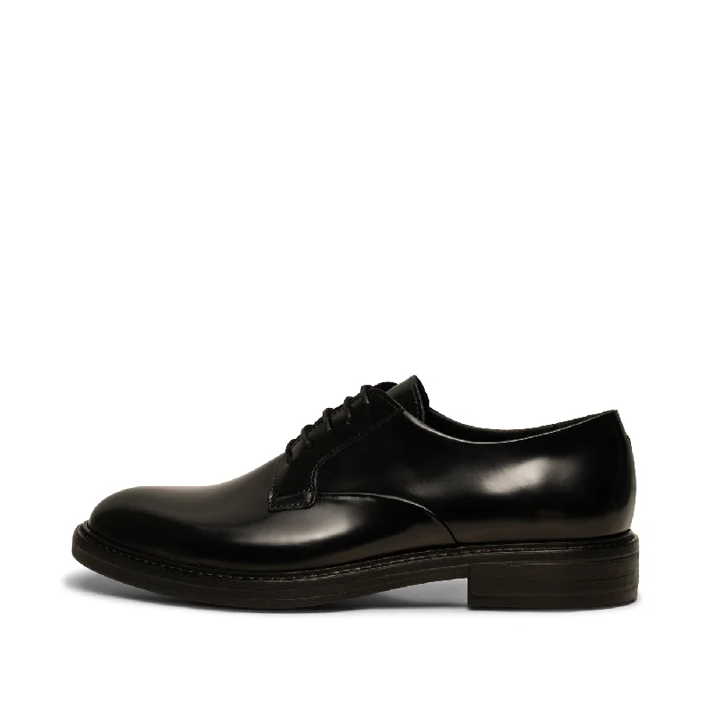 Stanley derby polido leather - BLACK