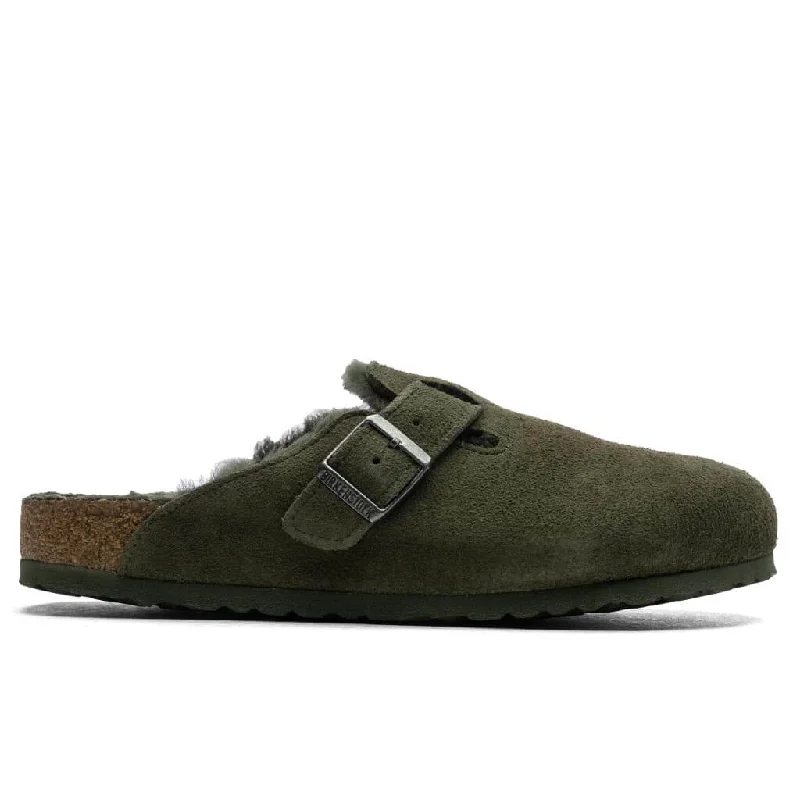 Wide Boston Suede - Thyme