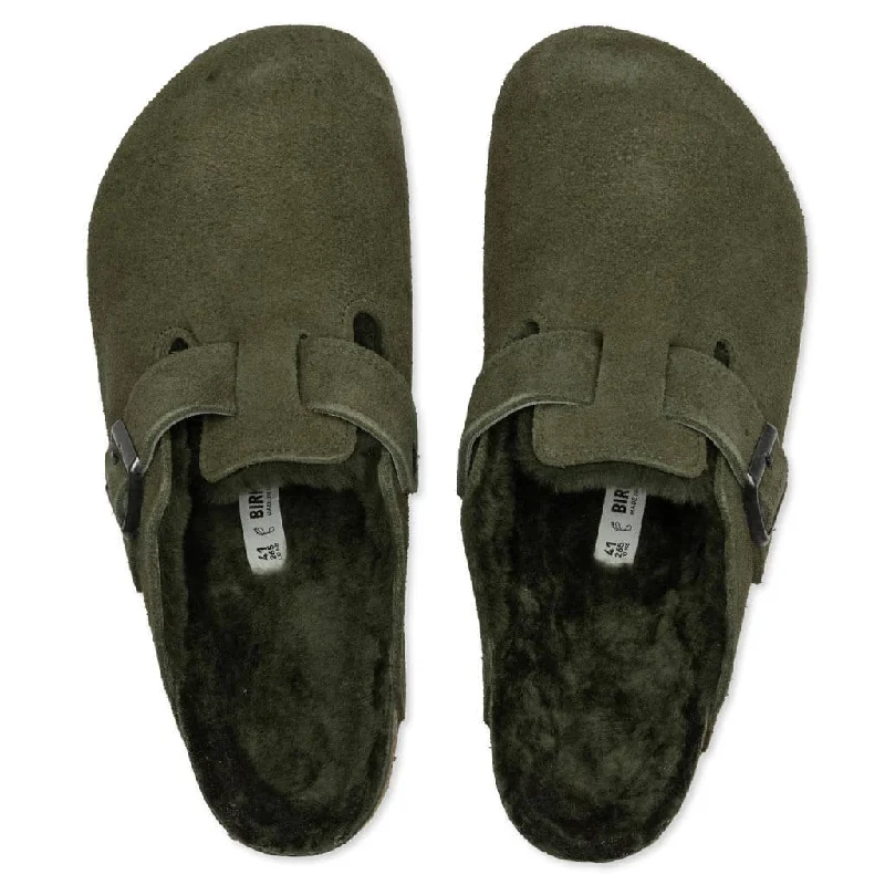 Wide Boston Suede - Thyme